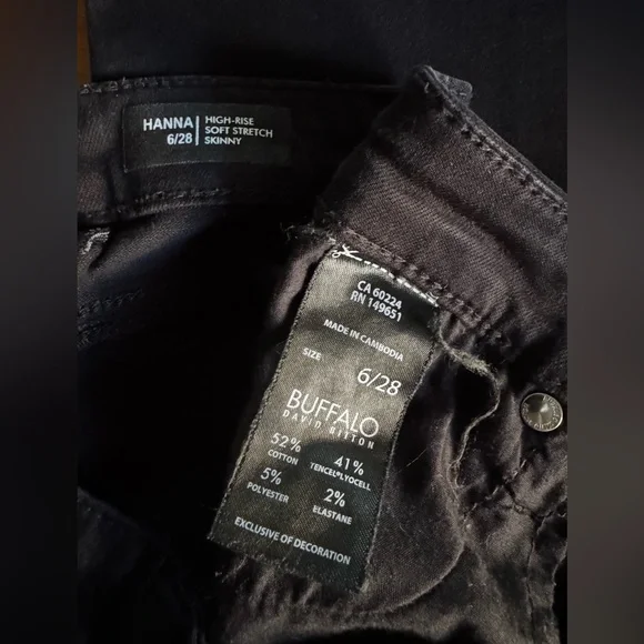 Buffalo David Bitton Womens Hanna High Rise Soft Stretch Skinny Jeans - Picture 6 of 7